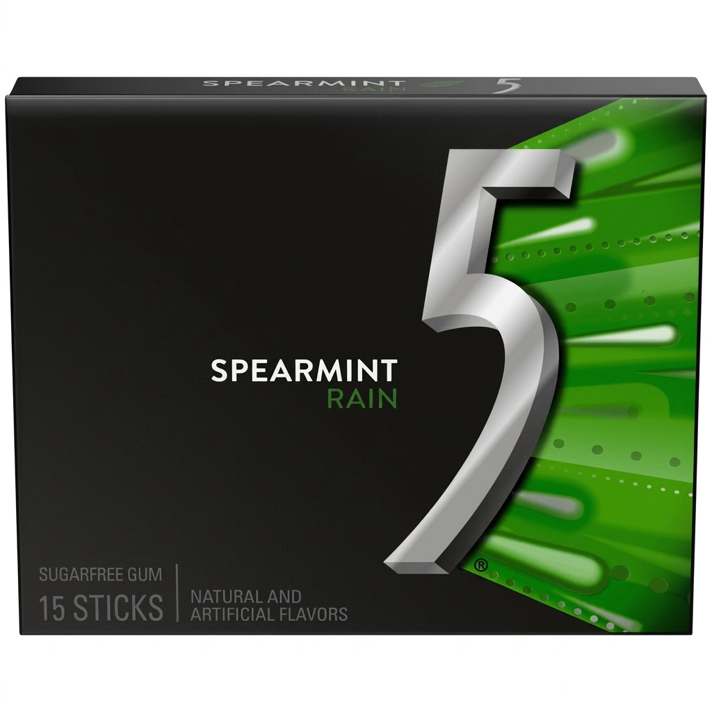 CHICLES RAIN SPEARMINT 15 STICKS.