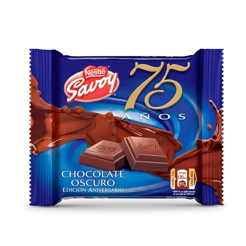 CHOCOLATE OSCURO SAVOY ANIVERSARIO 100g
