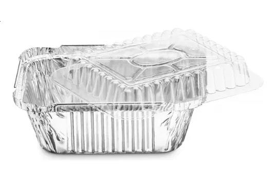 ENVASES DE ALUMINIOS 420 CON TAPA TRANSPARENTE