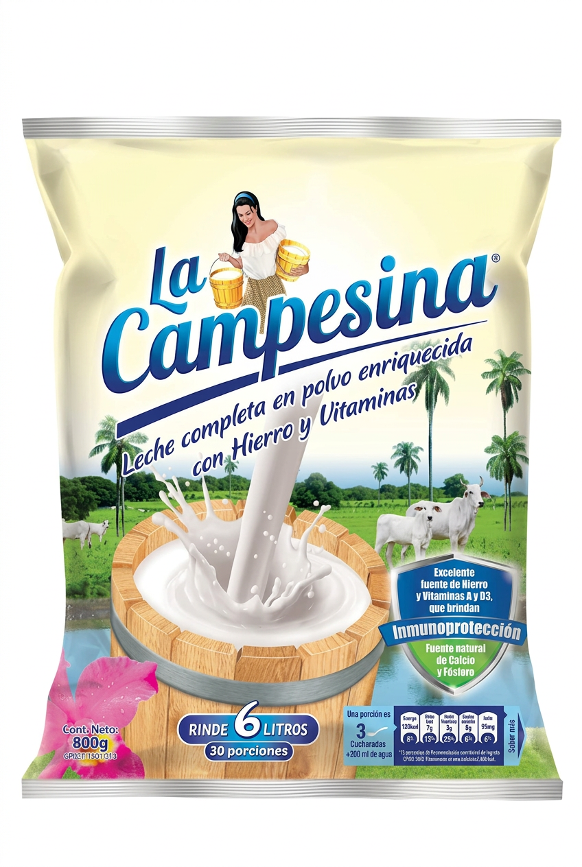 LECHE EN POLVO LA CAMPESINA 800g