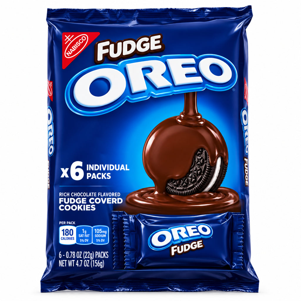 OREO FUDGE 6 EMPAQUES INDIVIDUALES 156g