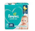 PAMPERS PAÑALES CONFORT SEC TALLA P 28 UNIDADES