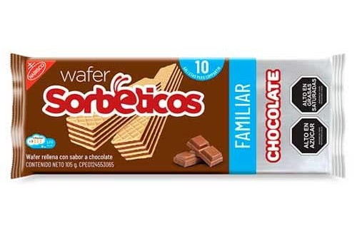 WAFER SORBETICO CHOCOLATE 105g
