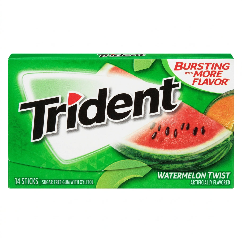 TRIDENT WATERMELON TWIST 14 STICKS.
